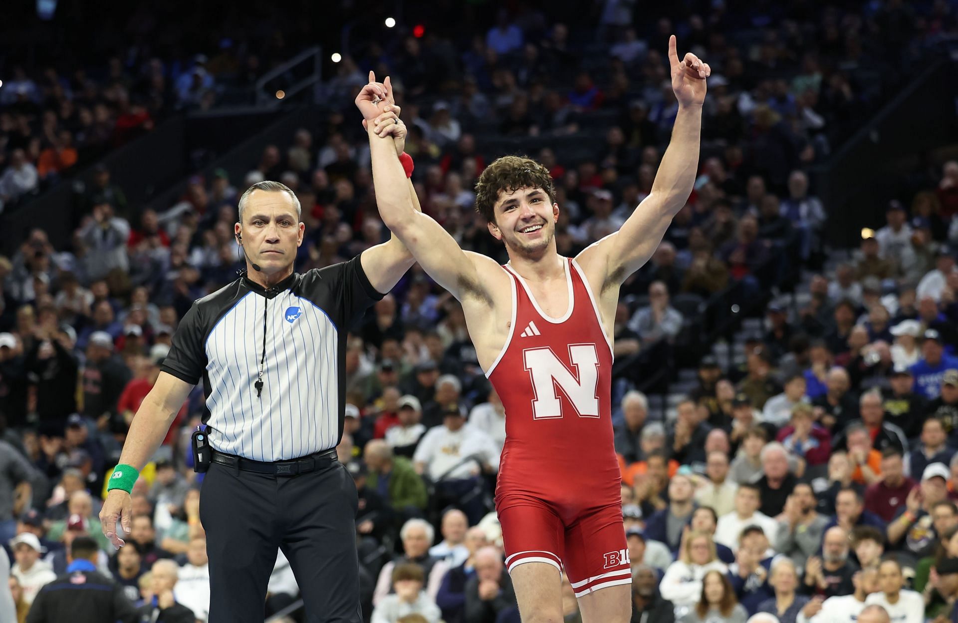 Ridge Lovett at the 2025 NCAA Division I Men's Wrestling Championship - Source: Getty